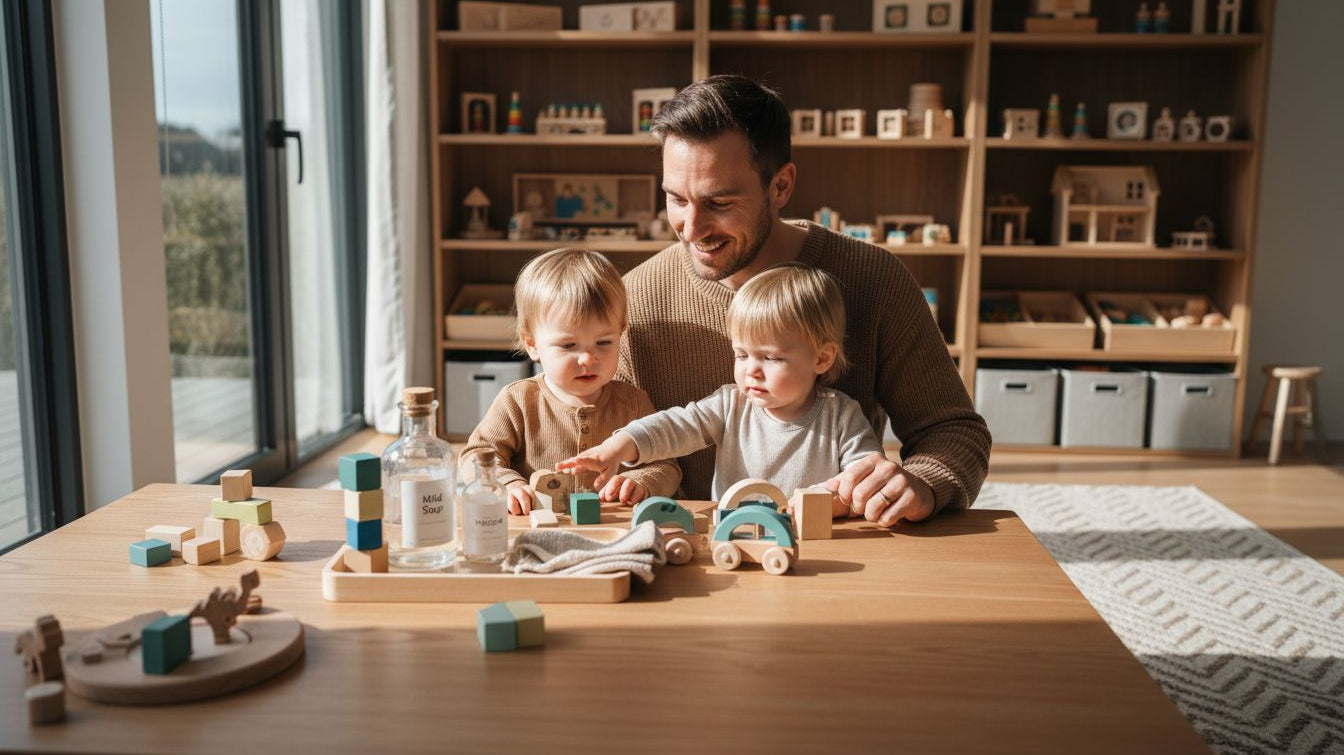 wooden toy family care