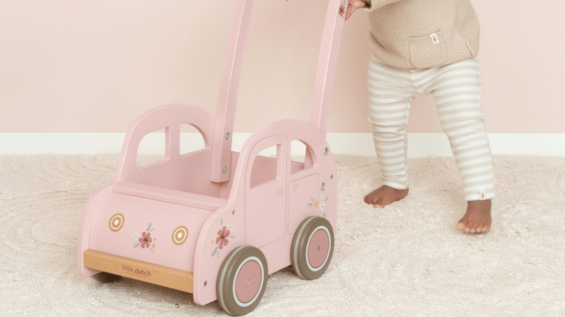 Little Dutch Wooden vs Plastic Walker
