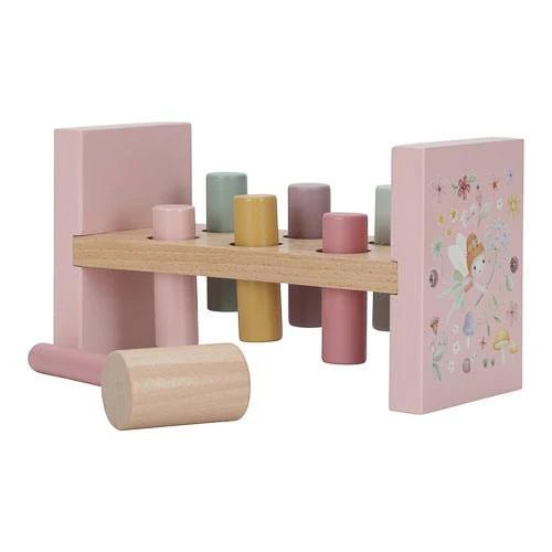 Little Dutch Pounding Bench - Fairy Garden – Hammering Toys for children, available at Learning Bugs UK