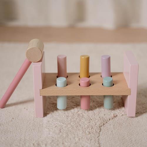 Little Dutch Pounding Bench - Fairy Garden – Hammering Toys for children, available at Learning Bugs UK