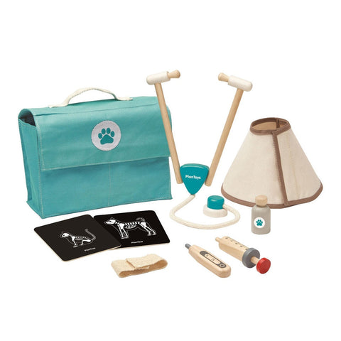 PlanToys Children's Wooden Vet Set