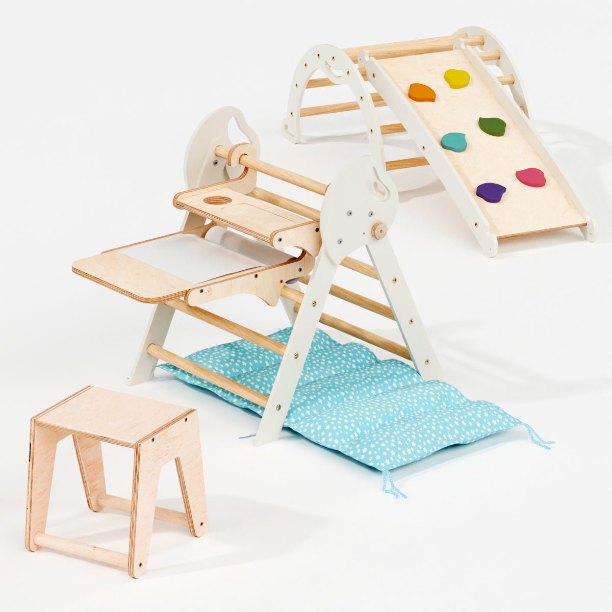 Goodevas 5 in 1 Montessori Climbing Frame – 5in1 Playsets for children, available at Learning Bugs UK