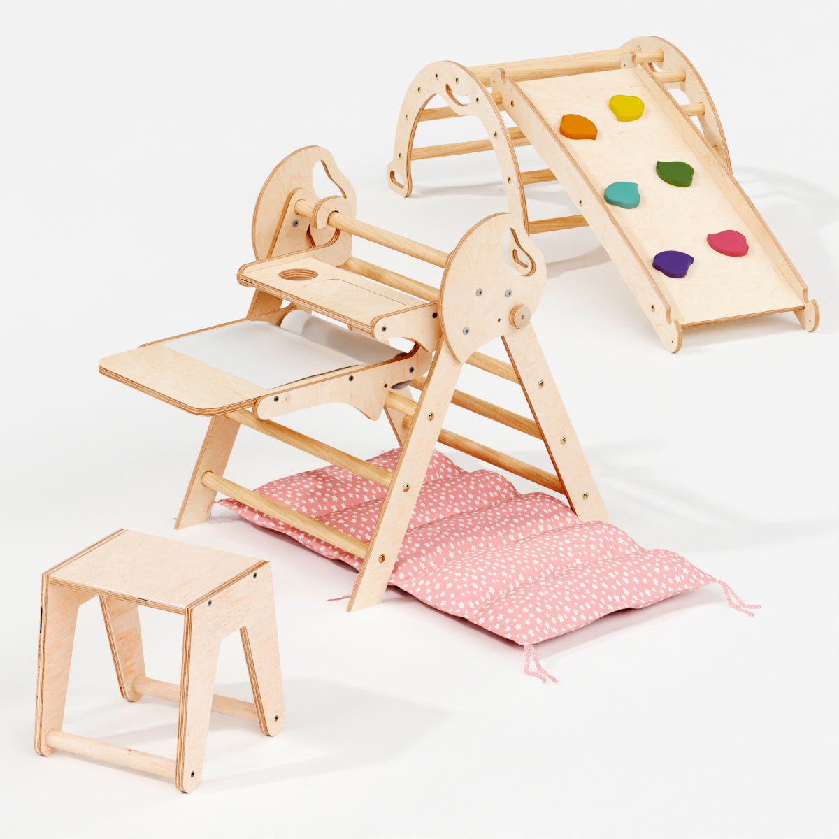 Goodevas 5 in 1 Montessori Climbing Frame – 5in1 Playsets for children, available at Learning Bugs UK
