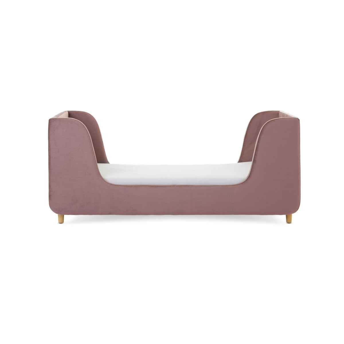 Obaby Lumi Velvet Toddler Bed - Dusty Pink