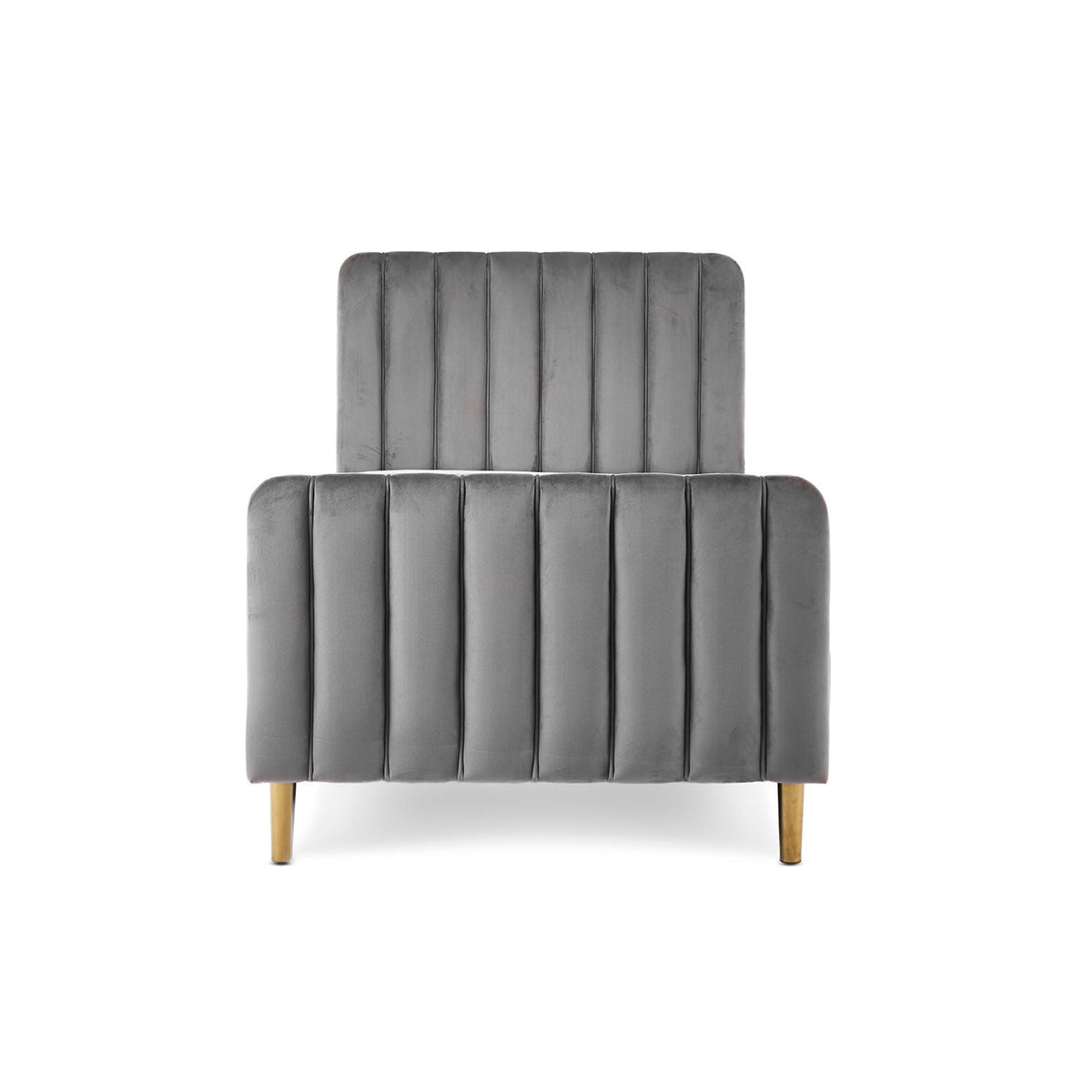 Obaby Gatsby Velvet Toddler Bed - Grey