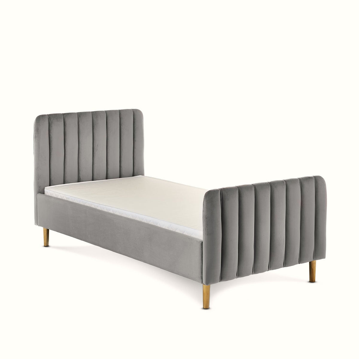 Obaby Gatsby Velvet Toddler Bed - Grey