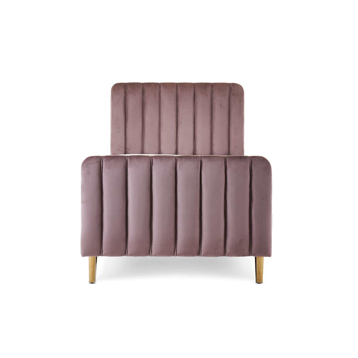 Obaby Gatsby Velvet Single Bed - Dusty Pink