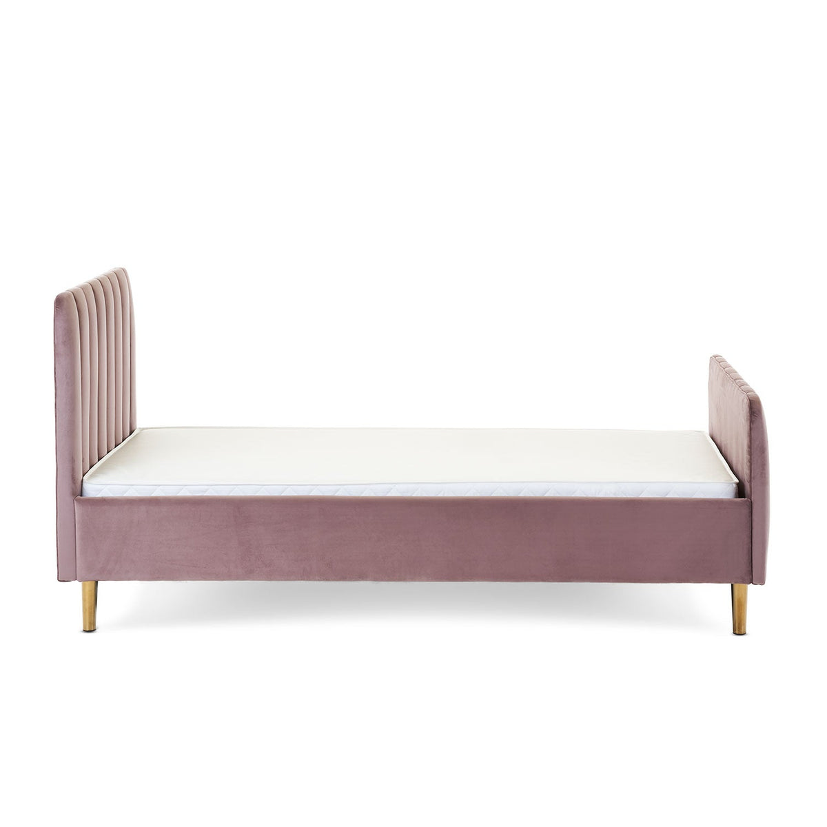 Obaby Gatsby Velvet Toddler Bed - Dusty Pink