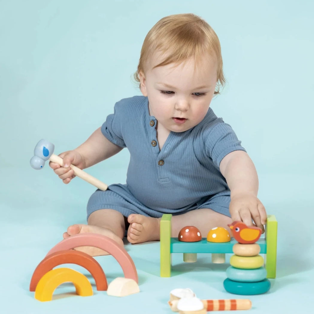 18 Months Garden Playtime Set – wooden toddler toy for children, available at Learning Bugs UK