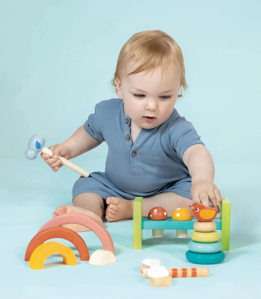 18 Months Garden Playtime Set – wooden toddler toy for children, available at Learning Bugs UK