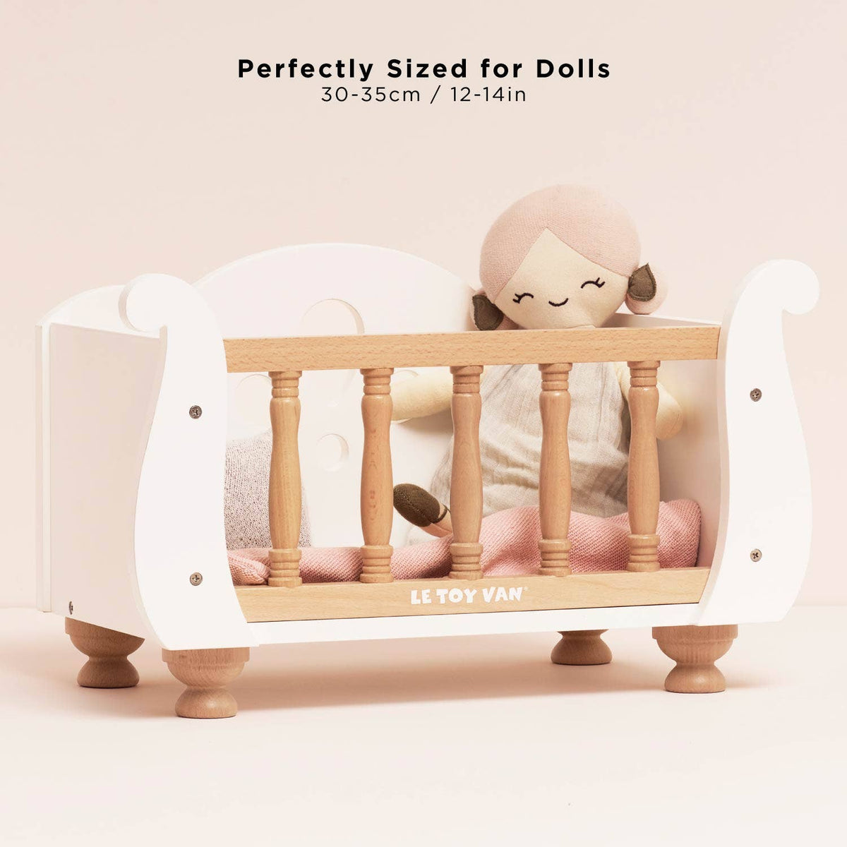 Le Toy Van wooden dolls cot, photo 4 of 8