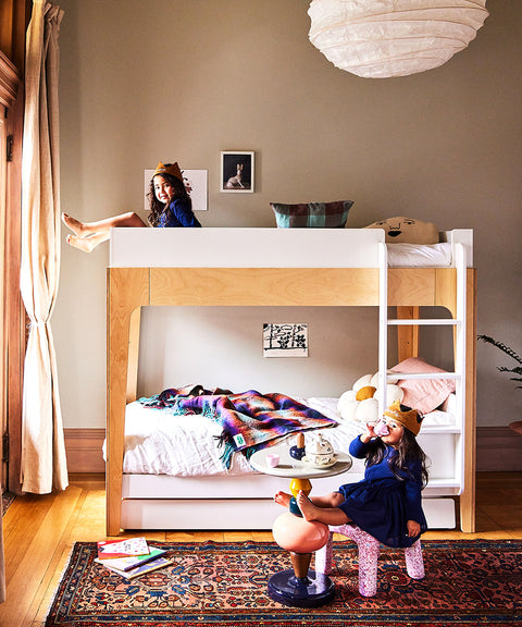 Oeuf Perch Bunk Bed — White & Birch