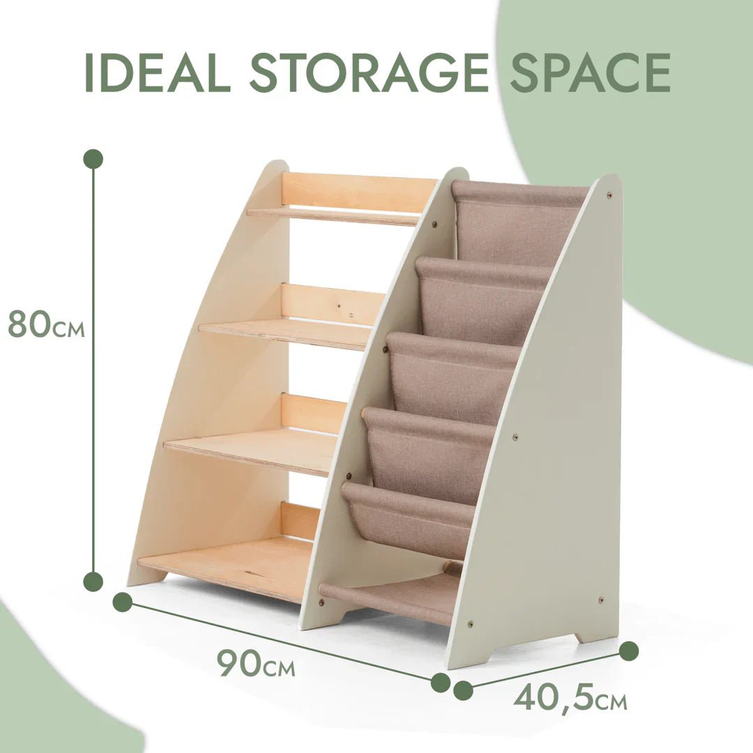 Goodevas 2 in 1 Montessori Bookshelf & Toy Storage – Bookshelf for children, available at Learning Bugs UK