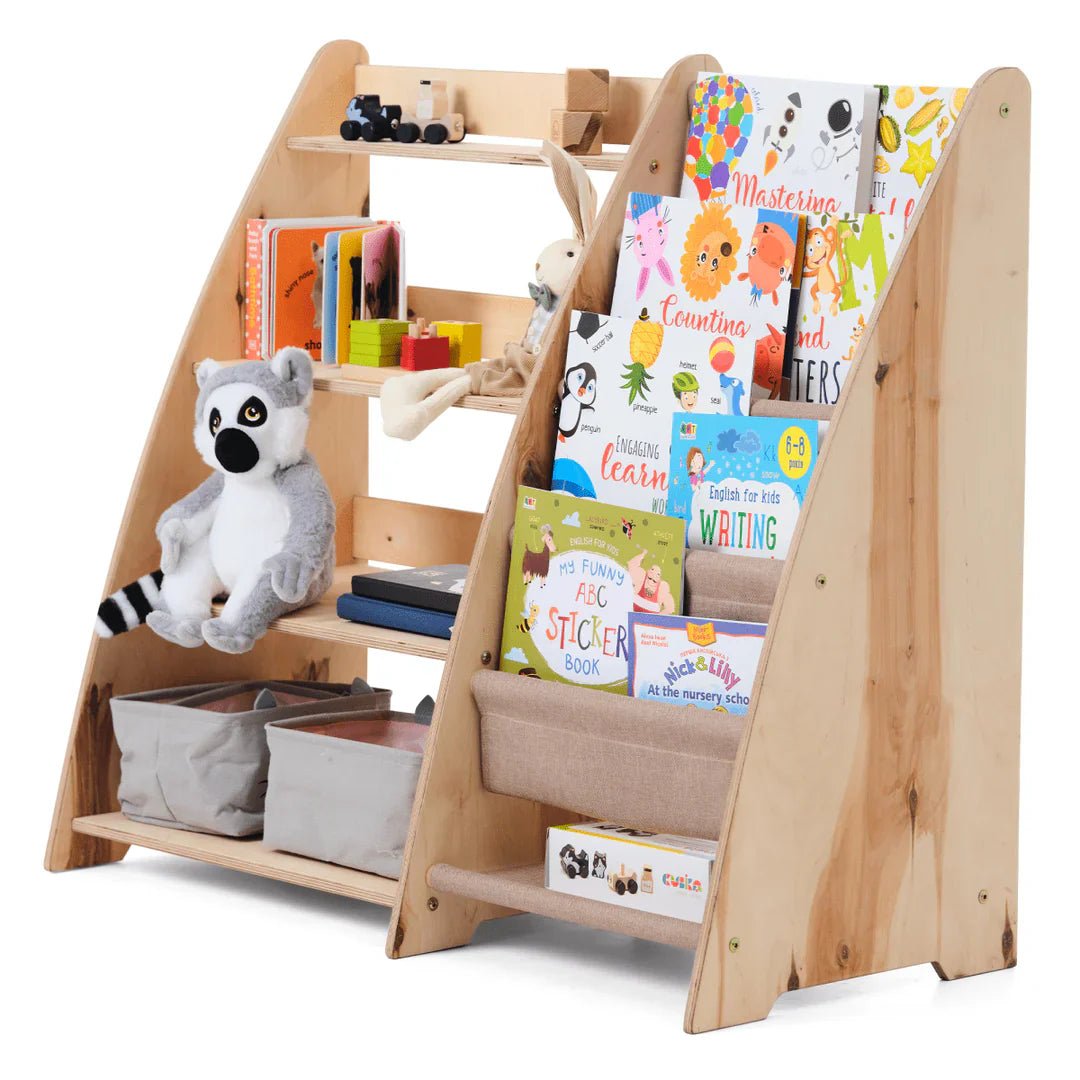 Goodevas 2 in 1 Montessori Bookshelf & Toy Storage – Bookshelf for children, available at Learning Bugs UK