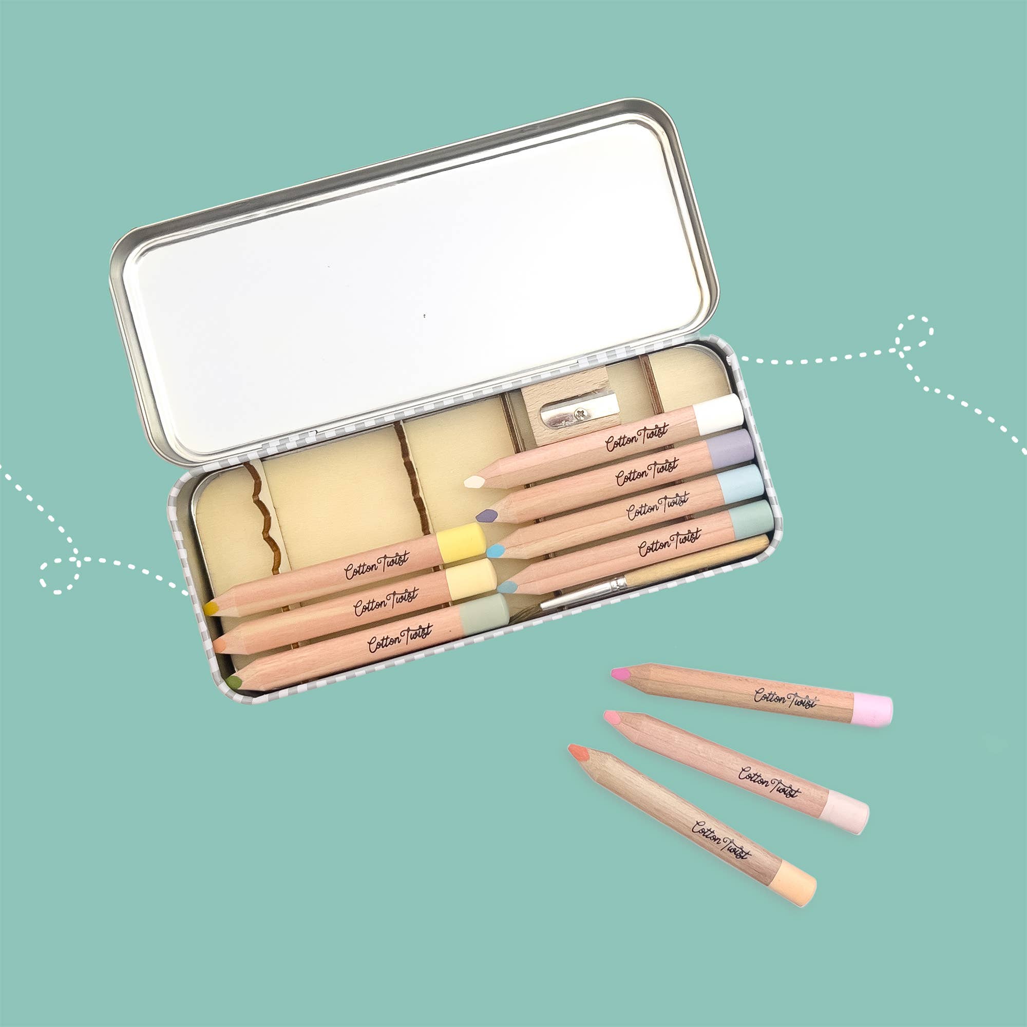 Buy Pastel Mix Watercolour Pencils Set | Art and Craft Box for kids by Learning Bugs UK