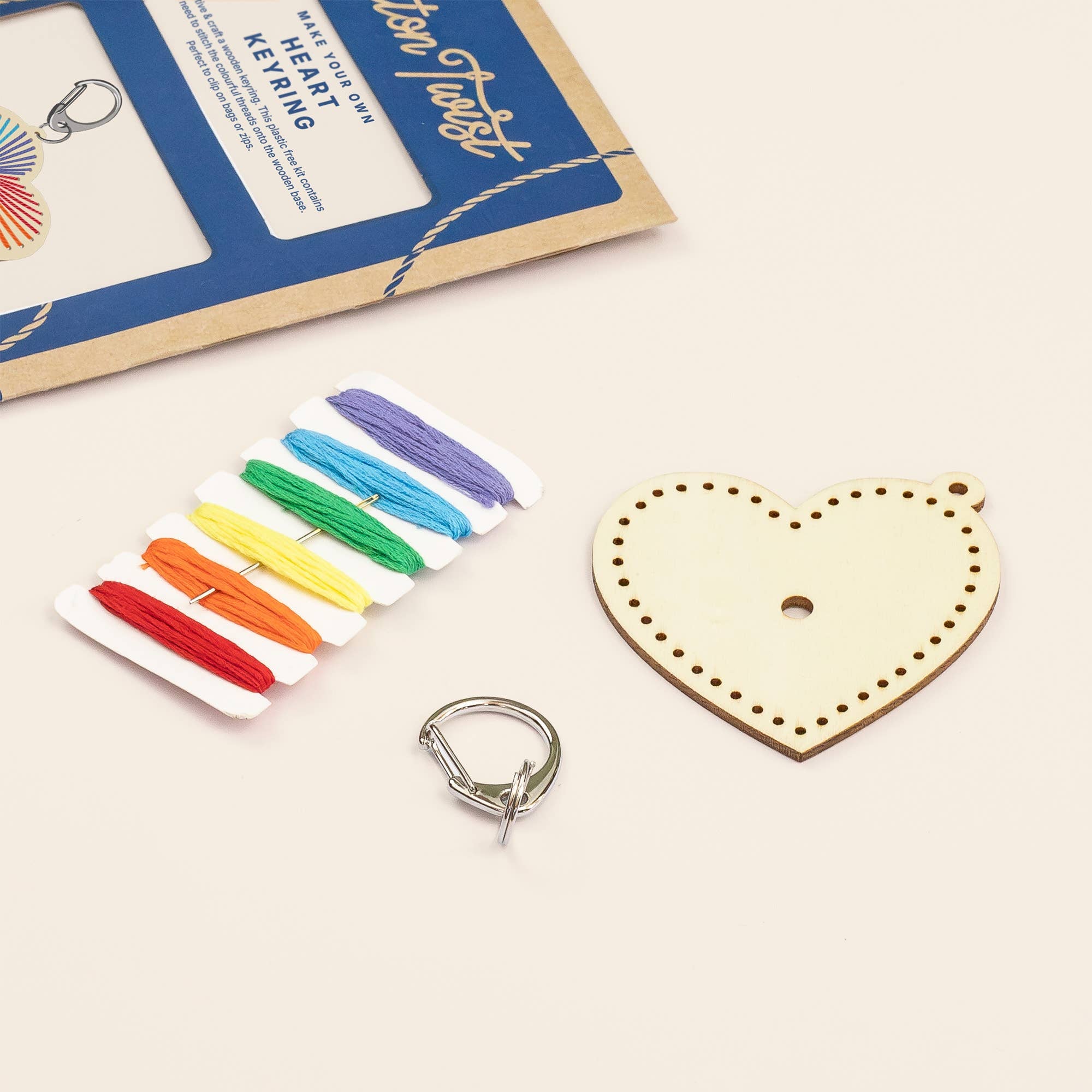 Buy Heart Keyring Craft Kit | Art and Craft Box for kids by Learning Bugs UK