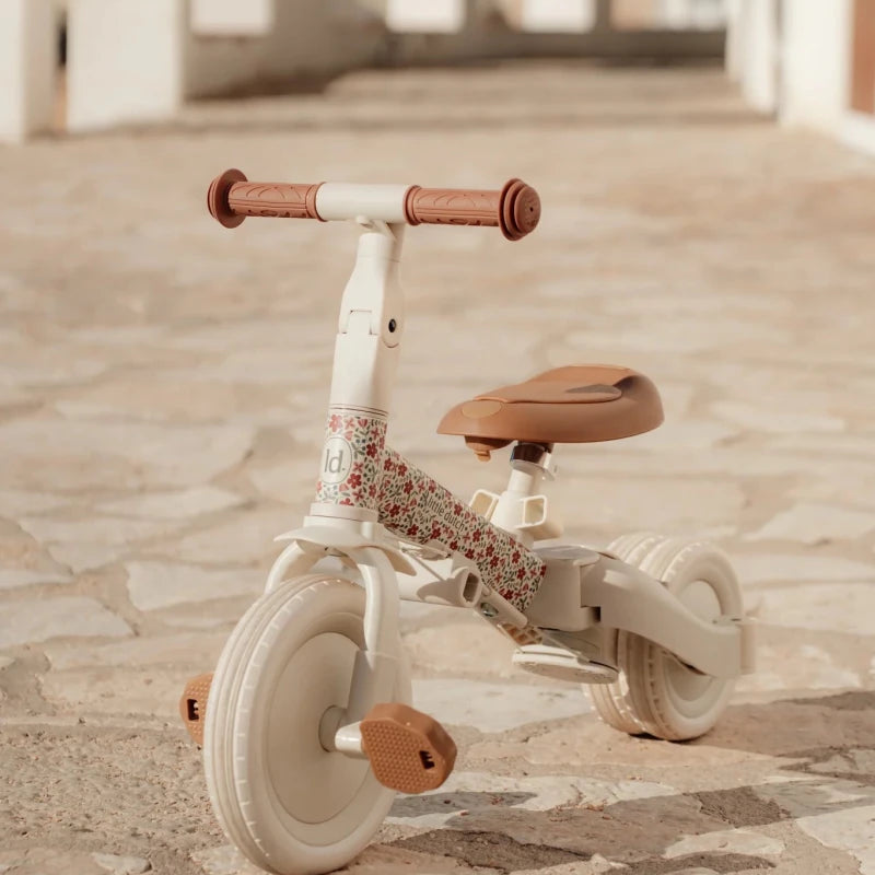 Little Dutch 4 in 1 Trike with Push Bar - Off White – Trikes for children, available at Learning Bugs UK