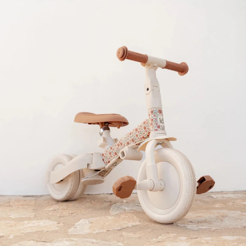 Little Dutch 4 in 1 Trike with Push Bar - Off White – Trikes for children, available at Learning Bugs UK