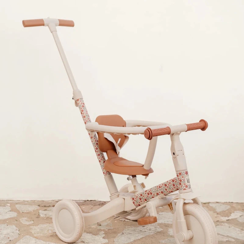Little Dutch 4 in 1 Trike with Push Bar - Off White – Trikes for children, available at Learning Bugs UK