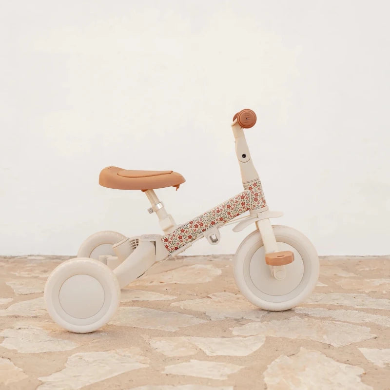 Little Dutch 4 in 1 Trike with Push Bar - Off White – Trikes for children, available at Learning Bugs UK