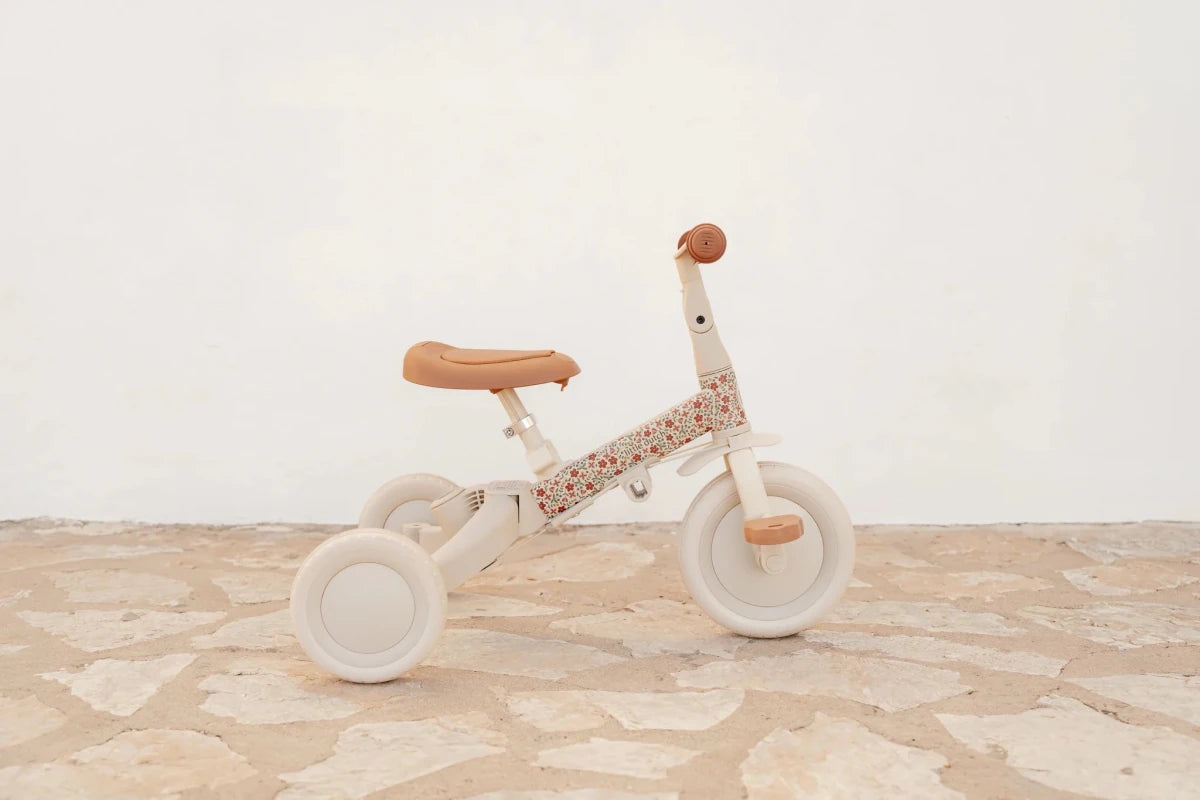 Little Dutch 4 in 1 Trike with Push Bar - Off White – Trikes for children, available at Learning Bugs UK