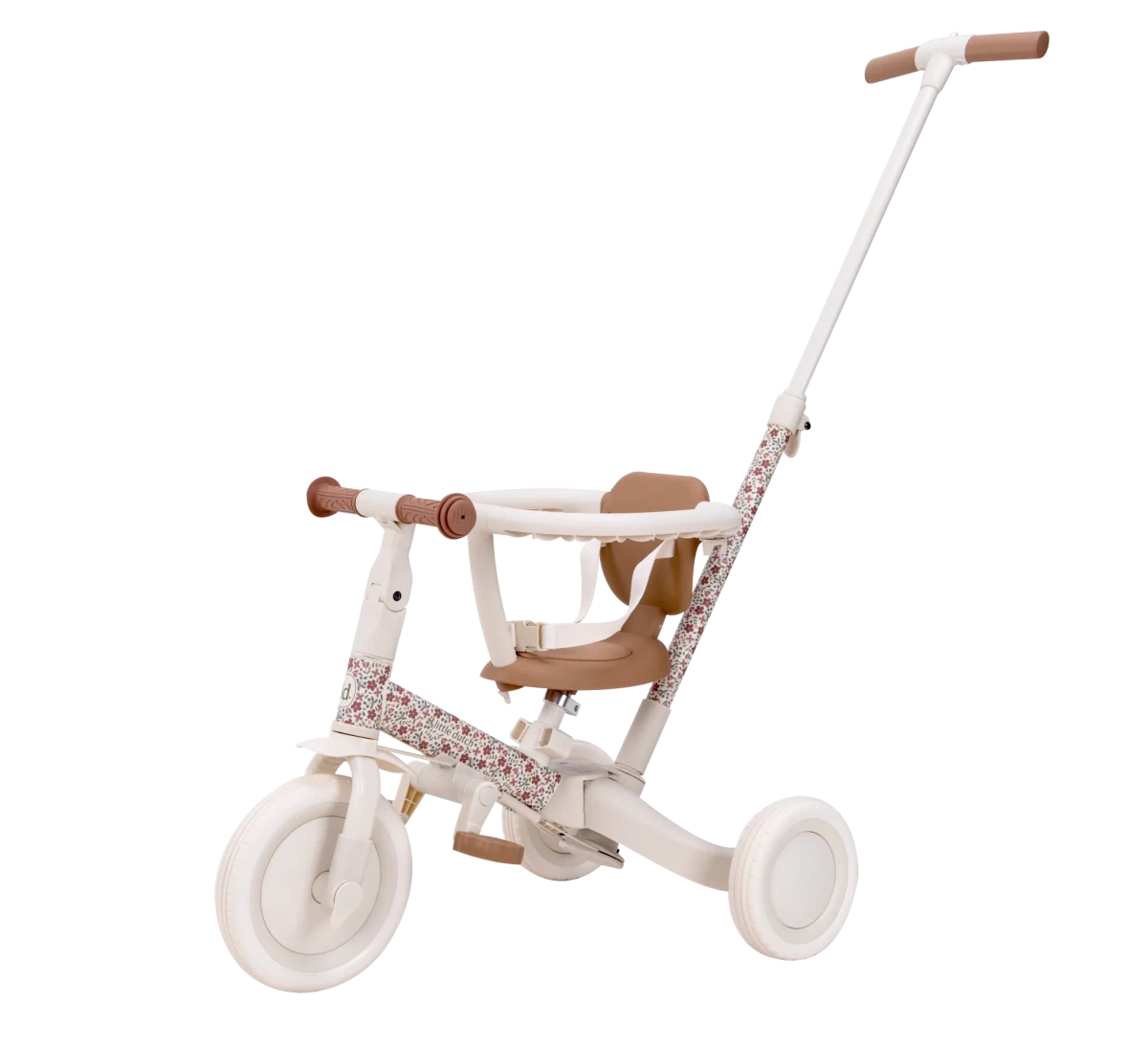 Little Dutch 4 in 1 Trike with Push Bar - Off White – Trikes for children, available at Learning Bugs UK