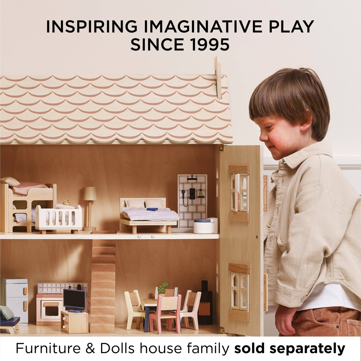 Le Toy Van Marie's Natural Wood dolls house, photo 8 of 11