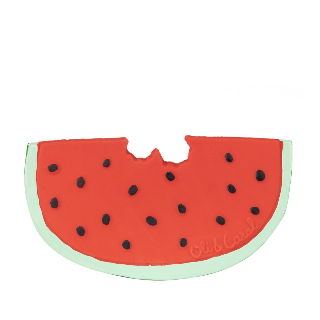Oli & Carol Wally the Watermelon Teether – Baby Teethers for children, available at Learning Bugs UK