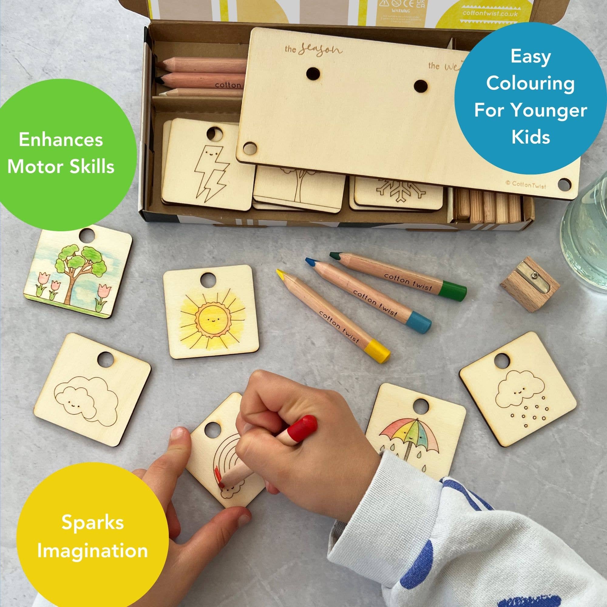 Buy Make Your Own Weather Chart | Art and Craft Box for kids by Learning Bugs UK