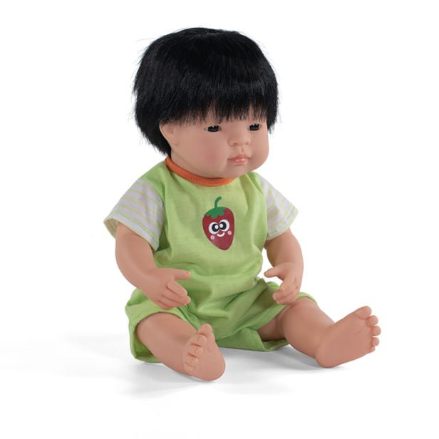 Buy Miniland Toddler Doll 38cm – Asian Boy with Down Syndrome, Inclusive Educational Toy | for kids by Learning Bugs UK