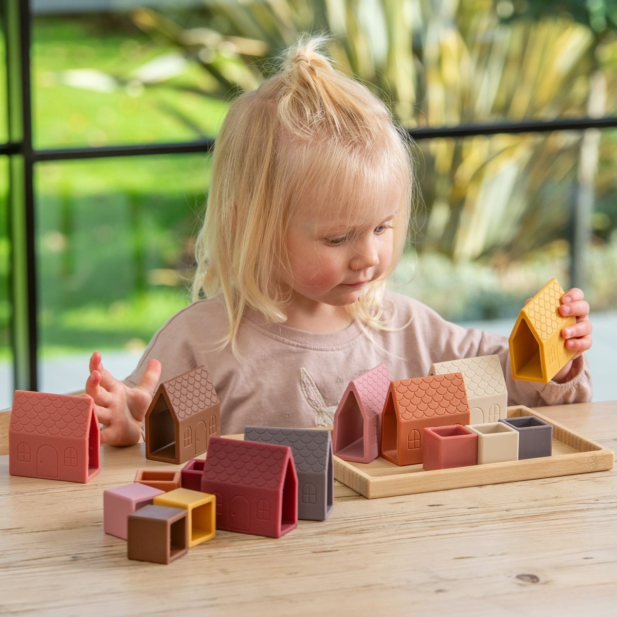 SiliSoft® Village Blocks (Earth) – Baby Toys & Activity Equipment for children, available at Learning Bugs UK