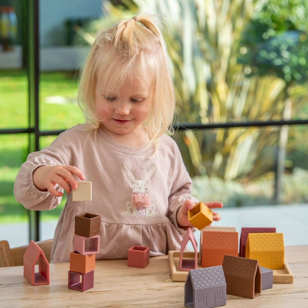 SiliSoft® Village Blocks (Earth) – Baby Toys & Activity Equipment for children, available at Learning Bugs UK