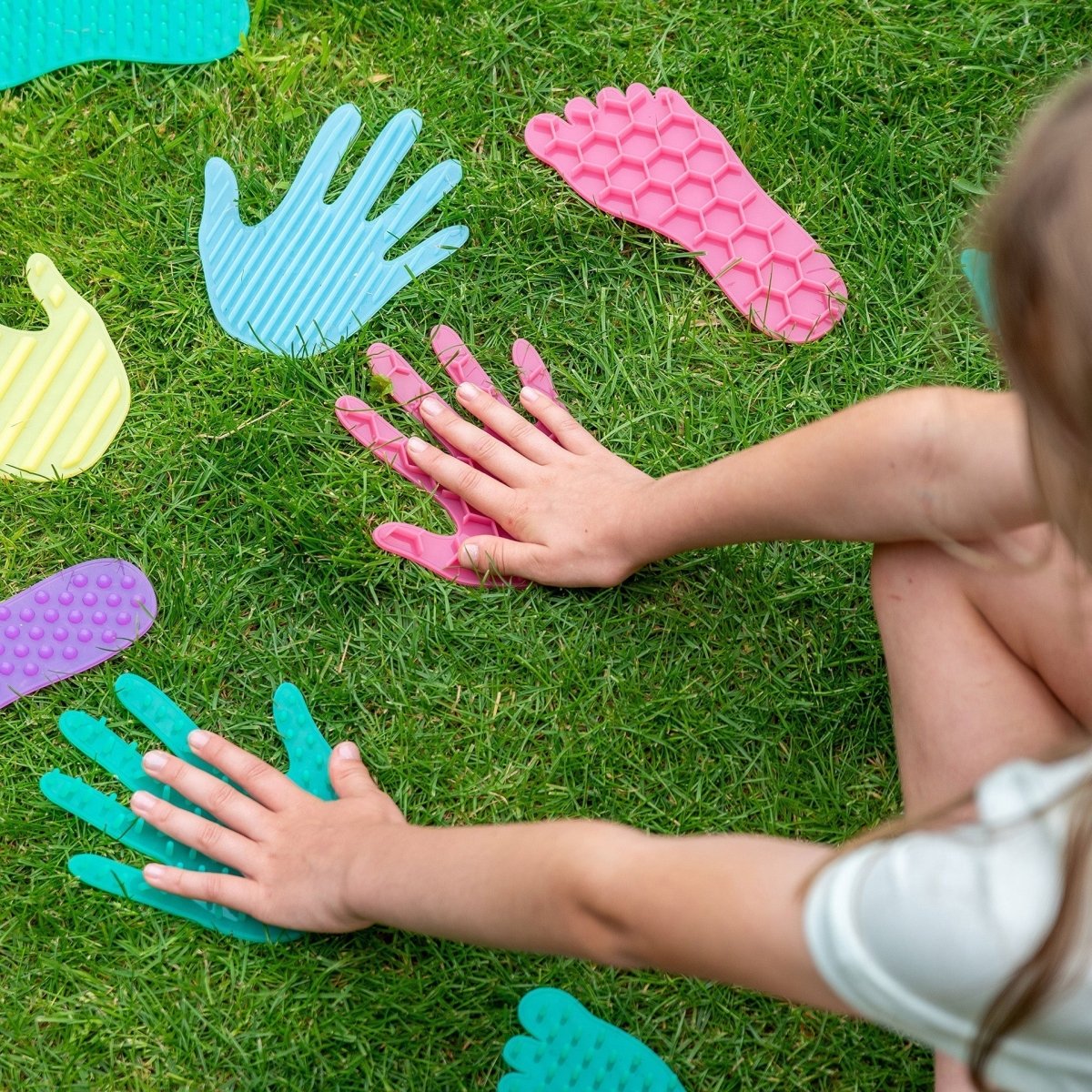 SiliShapes Hands & Feet Set – for children, available at Learning Bugs UK