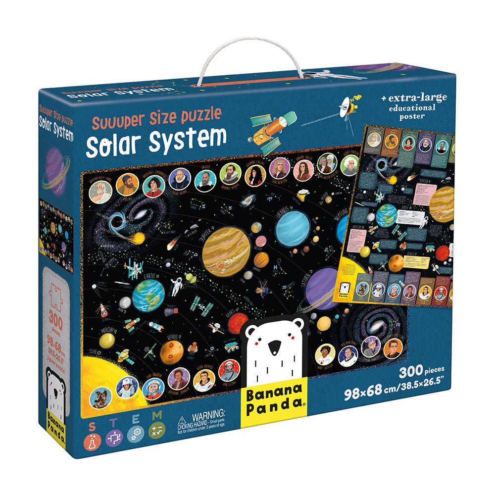 Banana Panda Suuuper Size Puzzle Solar System – Big Kids’ Puzzles for children, available at Learning Bugs UK