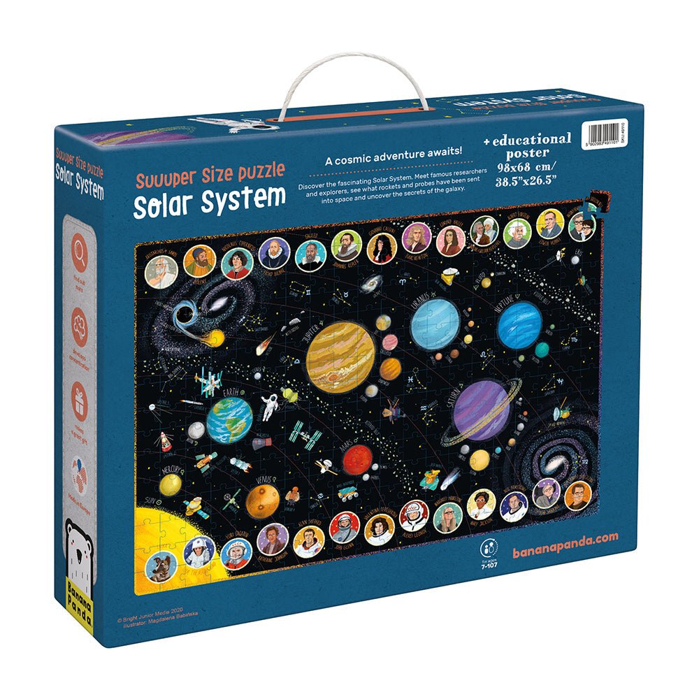 Banana Panda Suuuper Size Puzzle Solar System – Big Kids’ Puzzles for children, available at Learning Bugs UK