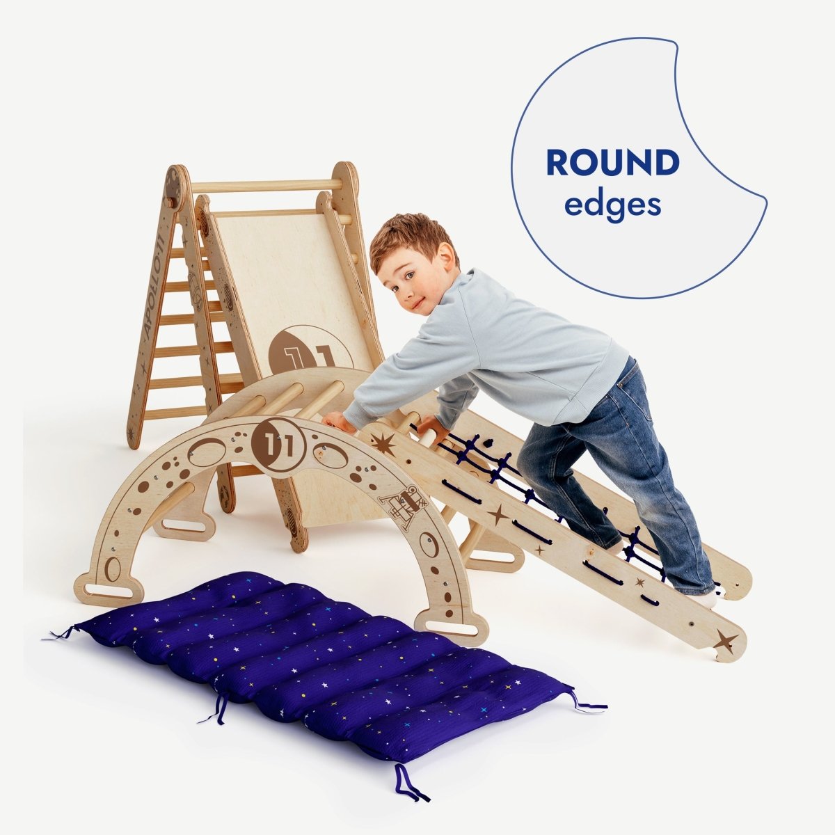 Goodevas Apollo 5 in 1 Montessori Climbing Frame – 5in1 Playsets for children, available at Learning Bugs UK