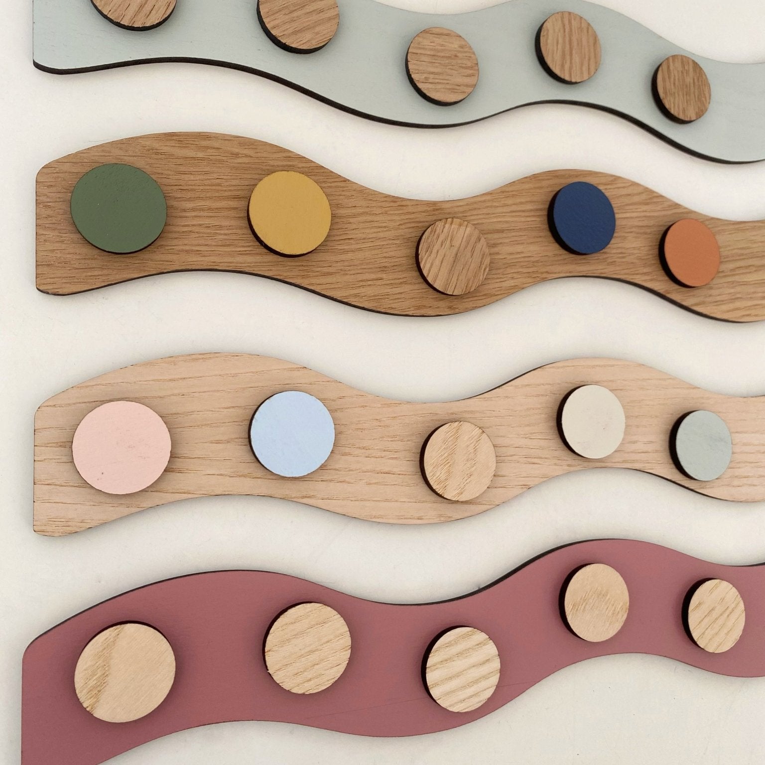 Buy The Art Display Bar - Wavy - Ash | Wall Hangings / Display for kids by Learning Bugs UK