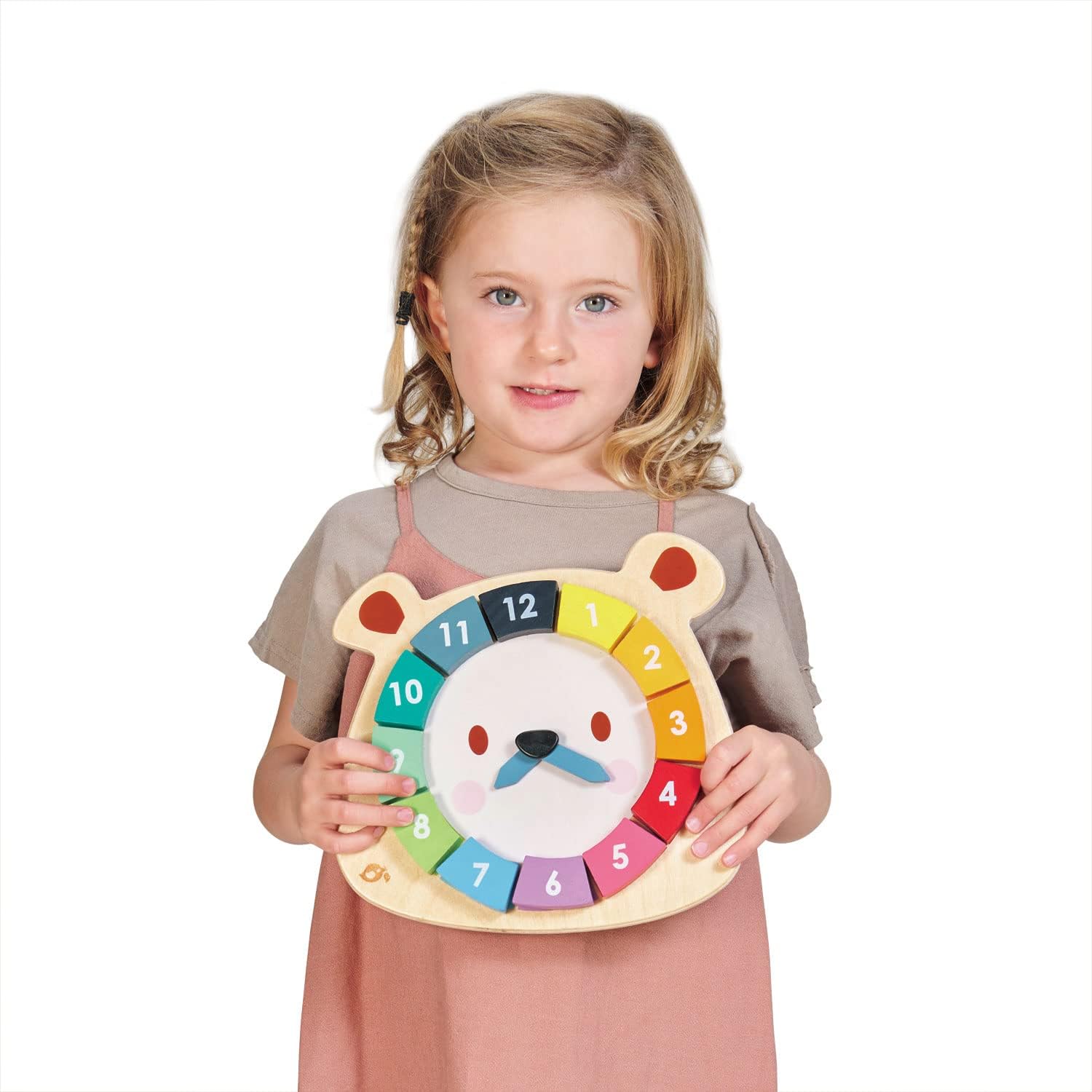 Tender Leaf Bear Colours Clock by Tenderleaf Toys - Learning Bugs UK