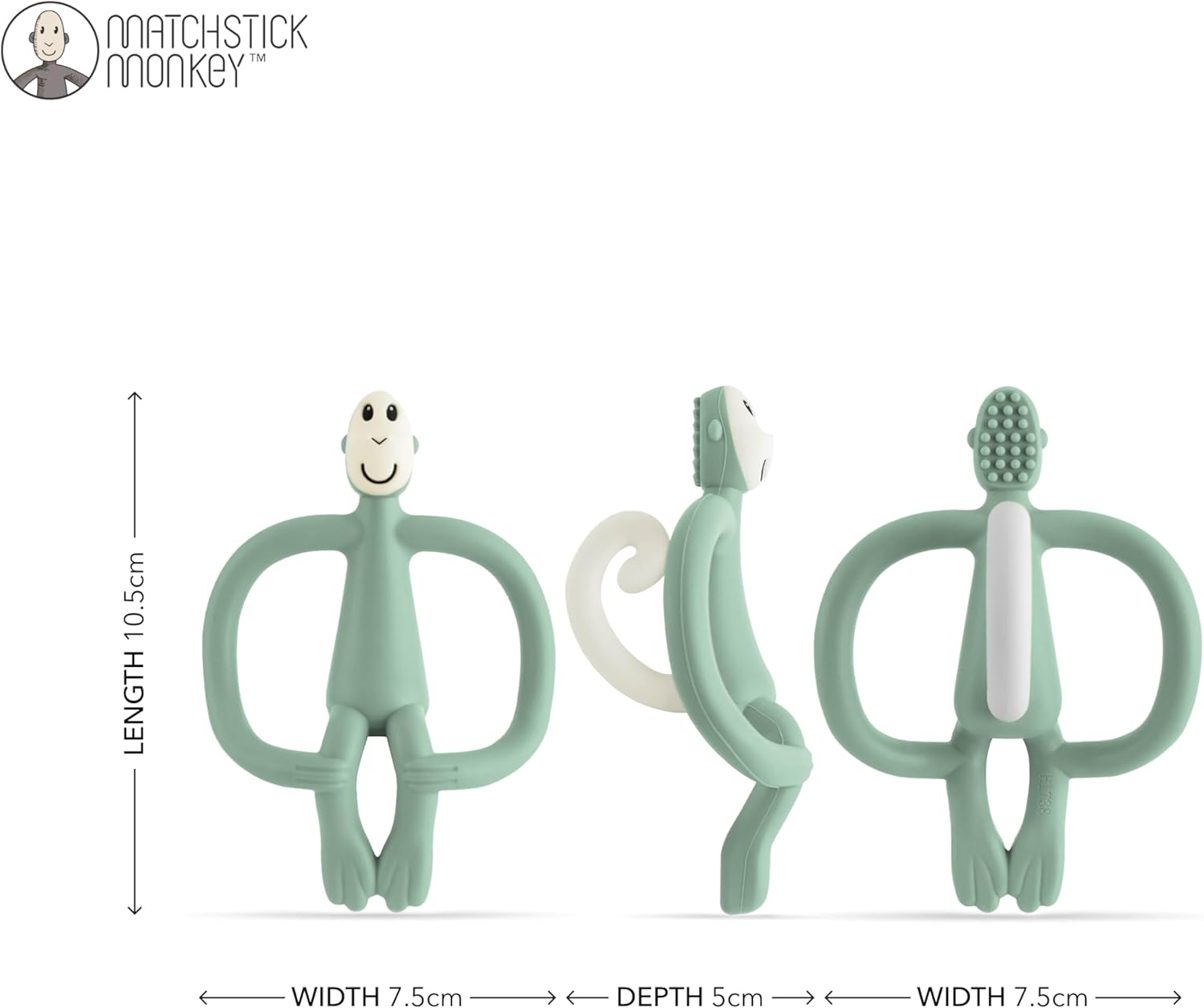 Matchstick Monkey Original Teething Toy by Matchstick Monkey - Learning Bugs UK