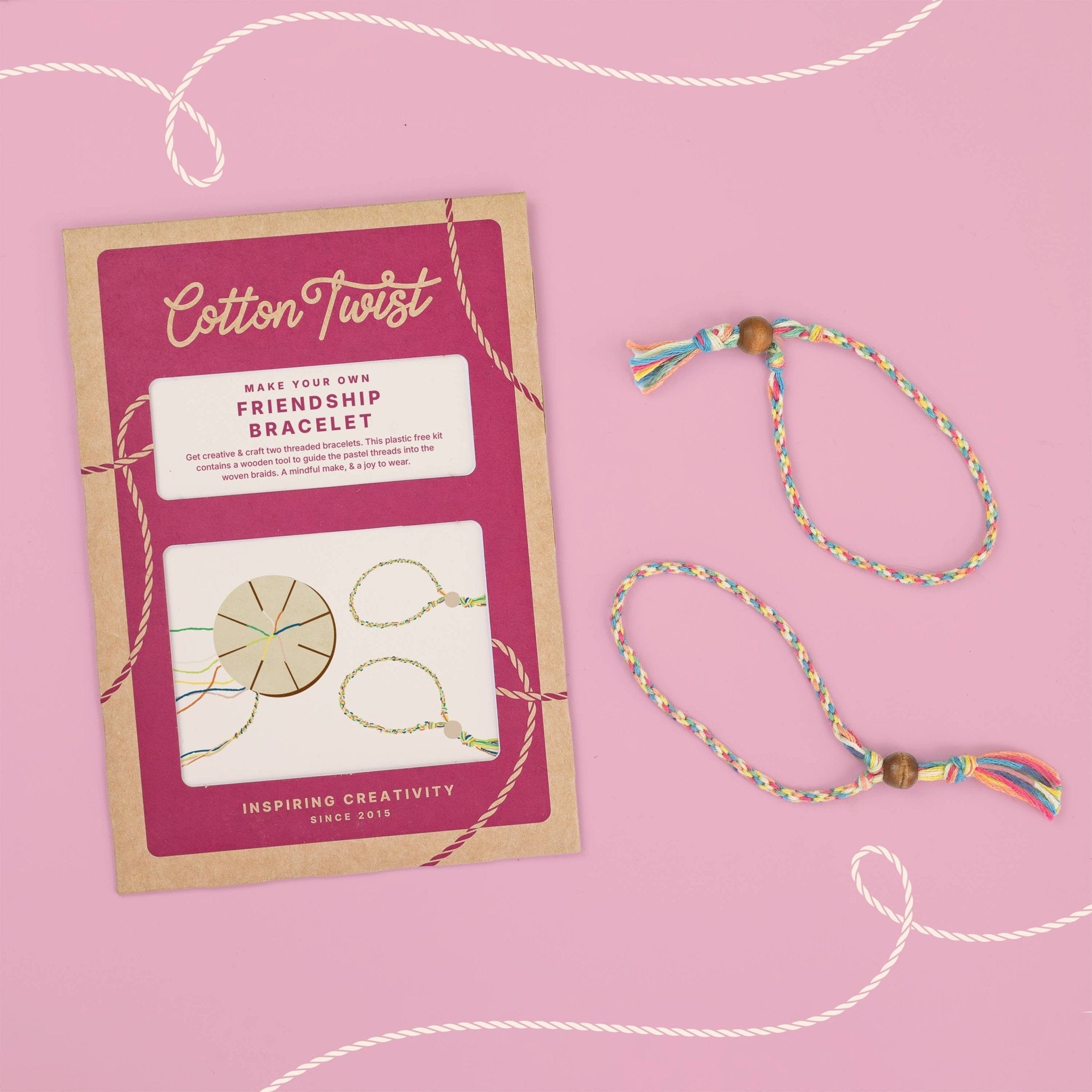 Buy Make Your Own Friendship Bracelet Kit | Art and Craft Box for kids by Learning Bugs UK