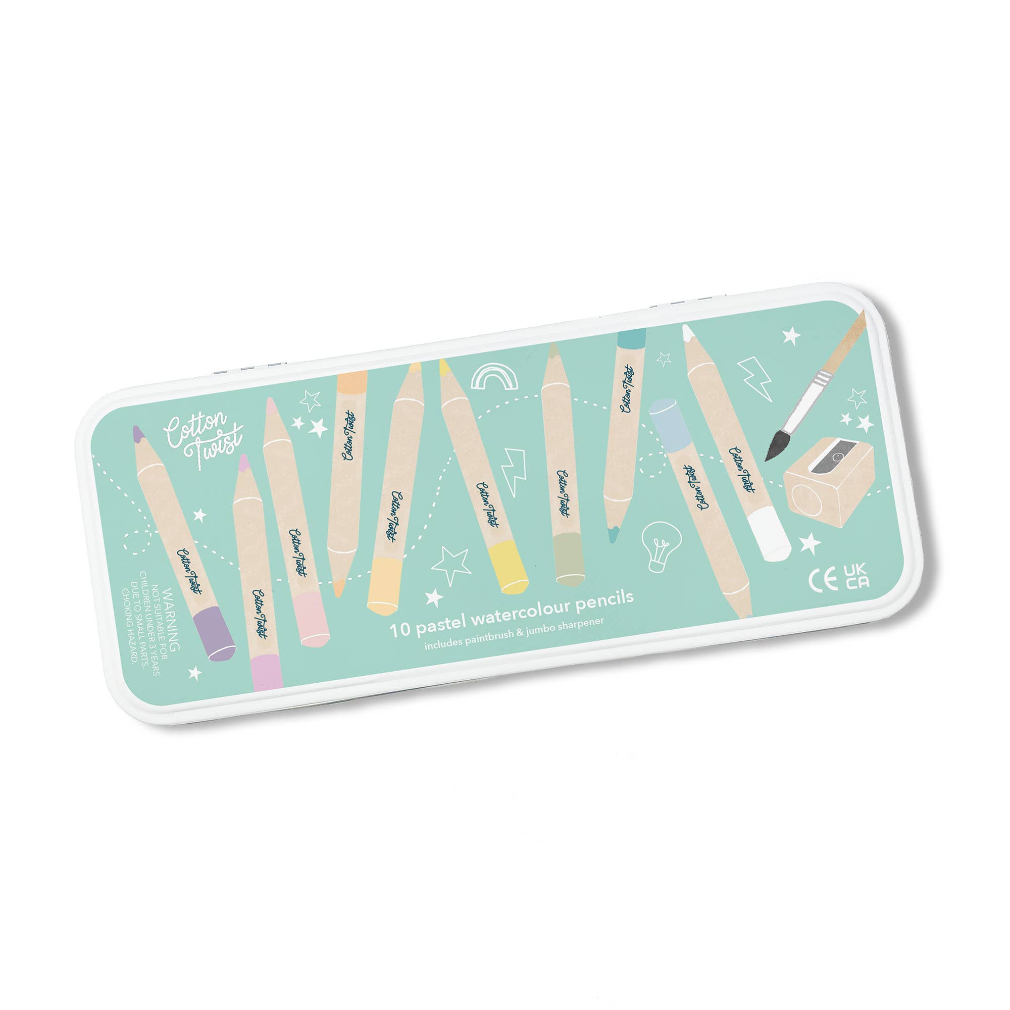 Buy Pastel Mix Watercolour Pencils Set | Art and Craft Box for kids by Learning Bugs UK