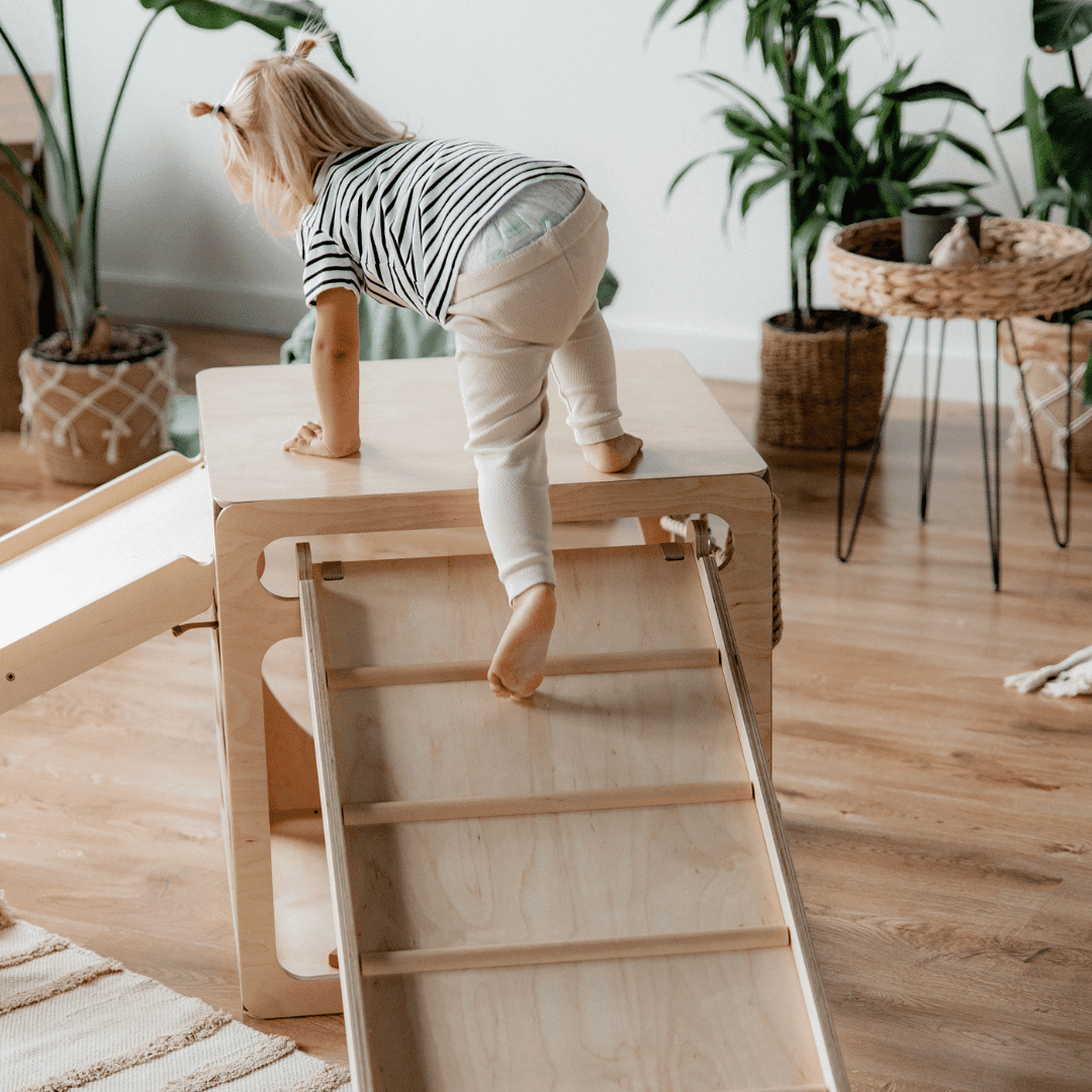 Ette Tete CUBITRI Climbing Cube, Wooden Montessori Play Cube – Climbing Cube for children, available at Learning Bugs UK