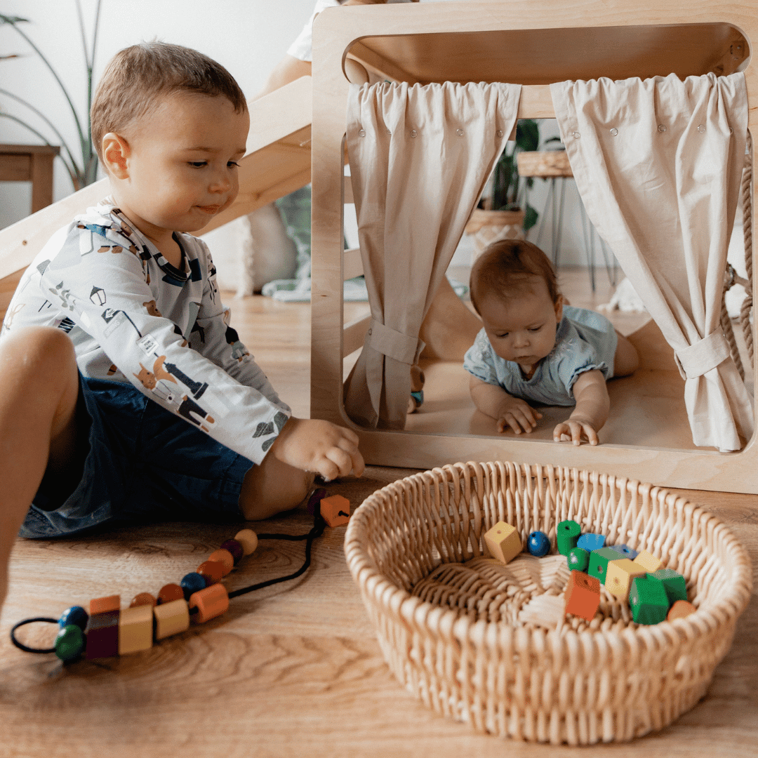 Ette Tete CUBITRI Climbing Cube, Wooden Montessori Play Cube – Climbing Cube for children, available at Learning Bugs UK