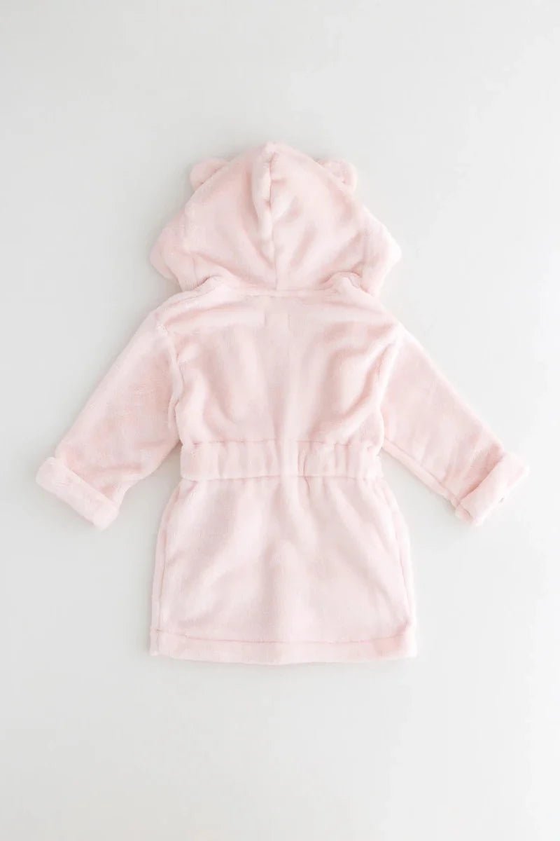 COZY Bear Hooded Dressing Gown Bear Ears - Pink – Bathrobes & Towels for children, available at Learning Bugs UK