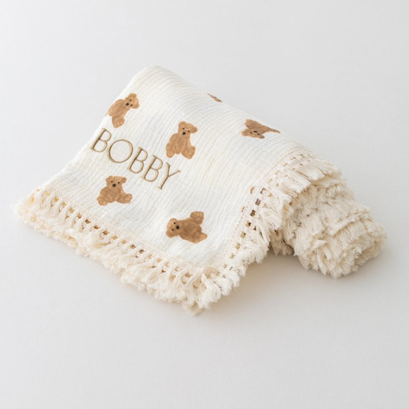 The Cozy Boucle Baby Bear Personalised Gift Box – Gift Sets for children, available at Learning Bugs UK