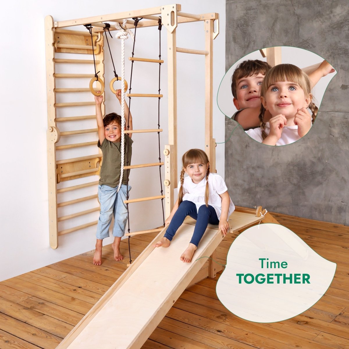 Jungle Play Set for Swedish Walls – Climbing Accessories for children, available at Learning Bugs UK