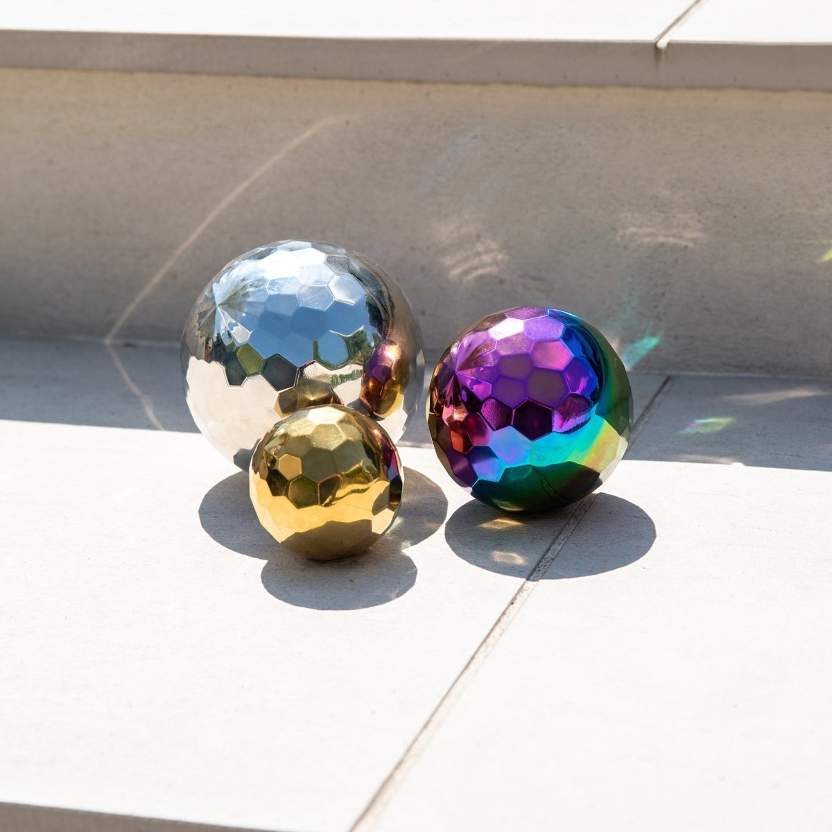 Sensory Steel Mosaic Mystery Balls – Baby Toys & Activity Equipment for children, available at Learning Bugs UK
