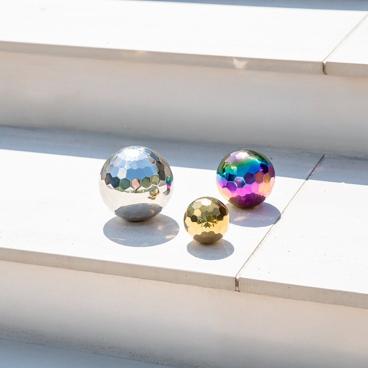 Sensory Steel Mosaic Mystery Balls – Baby Toys & Activity Equipment for children, available at Learning Bugs UK