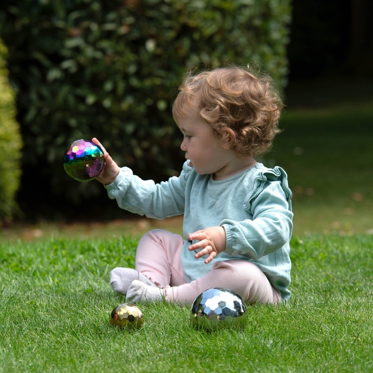Sensory Steel Mosaic Mystery Balls – Baby Toys & Activity Equipment for children, available at Learning Bugs UK