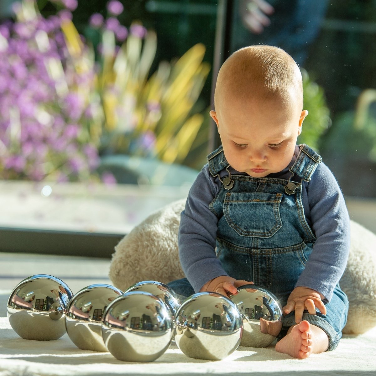 Sensory Steel Mystery Balls – Baby Toys & Activity Equipment for children, available at Learning Bugs UK